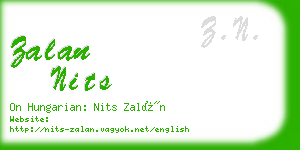 zalan nits business card